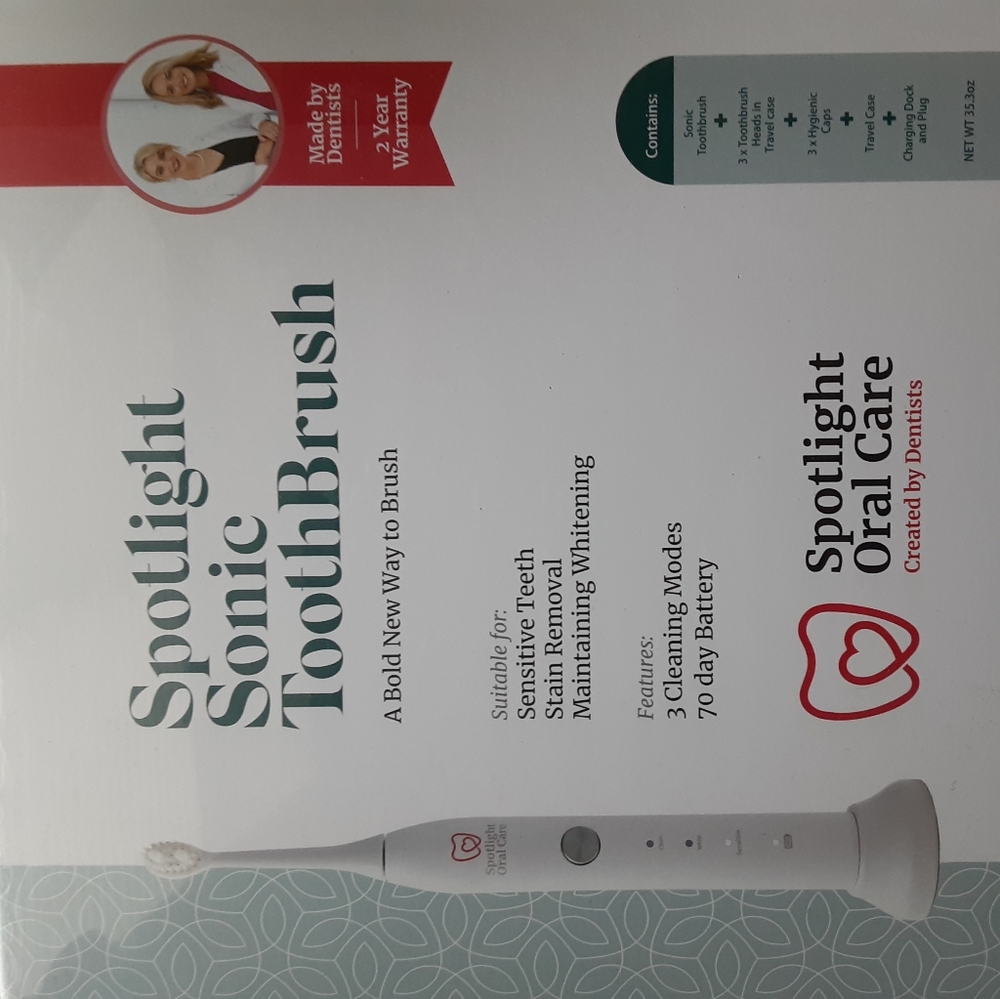 Spotlight sonicare electric toothbrush